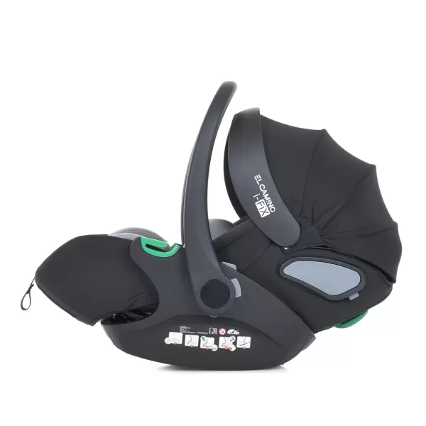 Автокрісло дитяче ME 1110 i-FIX Royal Dark Gray i-SIZE R129,зріст дит.40-87см,регул.підголівник,2ур.