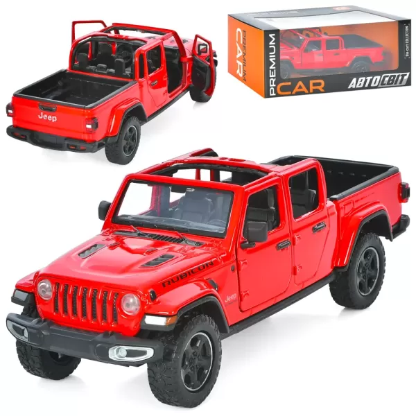 Джип AP-1953 АвтоСвіт,1:27 2021 Jeep Gladiator Rubicon,мет.,відч.двері,гум.колеса,кор.,24,5-10,5-11с
