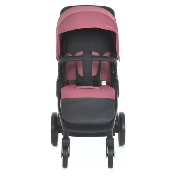 Візочок дитячий ME 1053-3 DYNAMIC PRO Dusty Rose до 22 кг,прогул.,регул.ручка,3 пол.спинки,чорн.рама