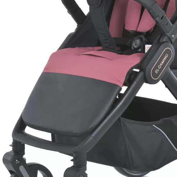 Візочок дитячий ME 1053-3 DYNAMIC PRO Dusty Rose до 22 кг,прогул.,регул.ручка,3 пол.спинки,чорн.рама