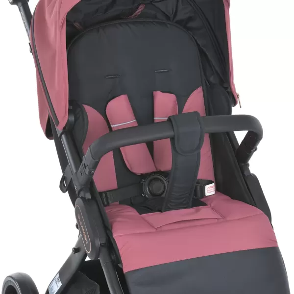 Візочок дитячий ME 1053-3 DYNAMIC PRO Dusty Rose до 22 кг,прогул.,регул.ручка,3 пол.спинки,чорн.рама