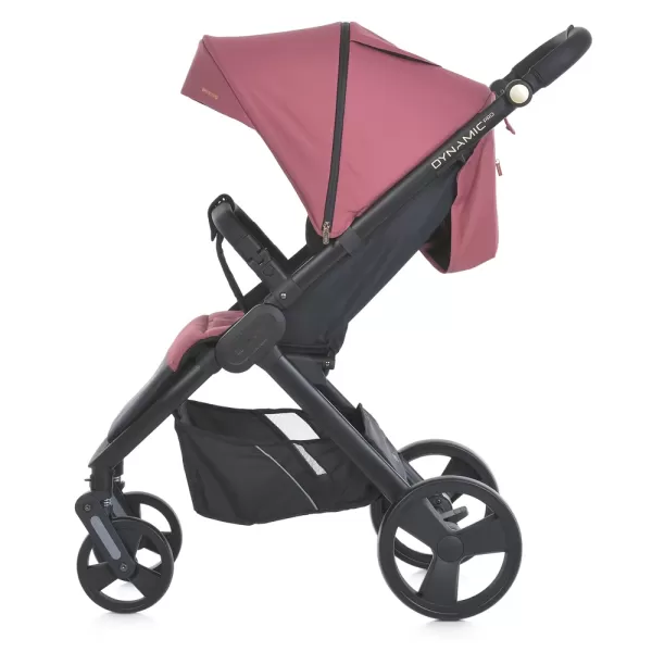 Візочок дитячий ME 1053-3 DYNAMIC PRO Dusty Rose до 22 кг,прогул.,регул.ручка,3 пол.спинки,чорн.рама