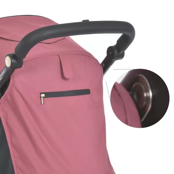 Візочок дитячий ME 1053-3 DYNAMIC PRO Dusty Rose до 22 кг,прогул.,регул.ручка,3 пол.спинки,чорн.рама