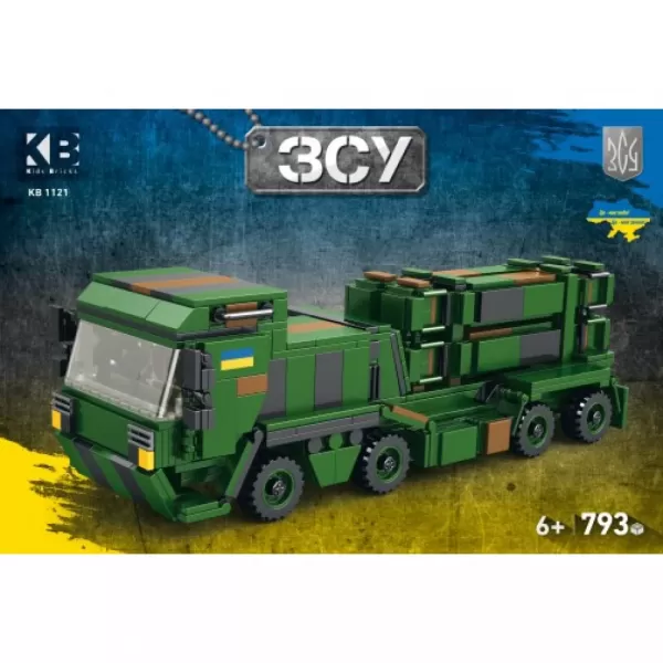 Конструктор KB 1121 військовий, машина, 793 дет., кор., 40-27-7,5 см.