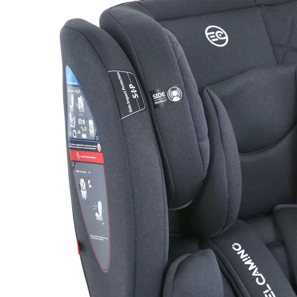 Автокрісло дитяче ME 1114 EVEREST Dark Gray 0,1,2,3(до36кг),5-ти точ.рем.безп.,isofix,360,темн.-сір.