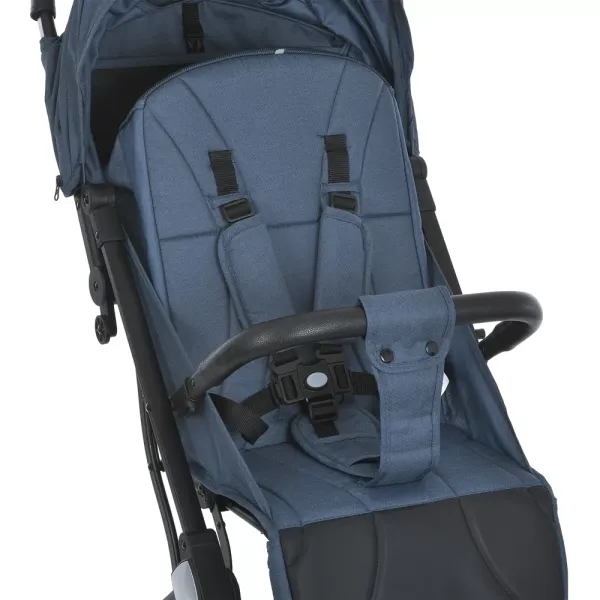 Візок дитячий M 5727 FLASH Blue прогулянковий, регул. ручка, алюміній, синій.