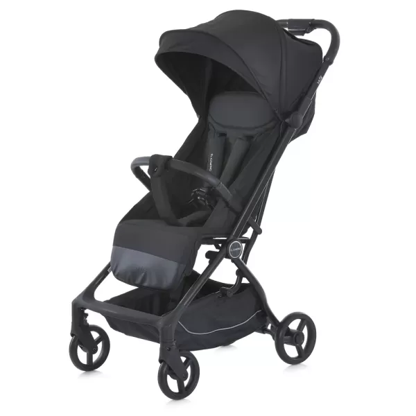 Візок дитячий ME 1118  MUSE Black до 22кг, прогулянковий, регул.ручка, 3 пол.спинки,чорн.рама,чорний