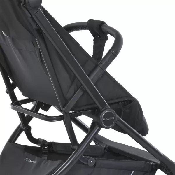 Візок дитячий ME 1118  MUSE Black до 22кг, прогулянковий, регул.ручка, 3 пол.спинки,чорн.рама,чорний