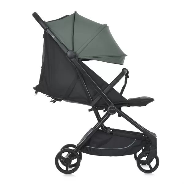 Візок дитячий ME 1118 MUSE Khaki Green до 22кг,прогулянковий,регул.ручка,3пол.спинки,чорн.рама,хакі.