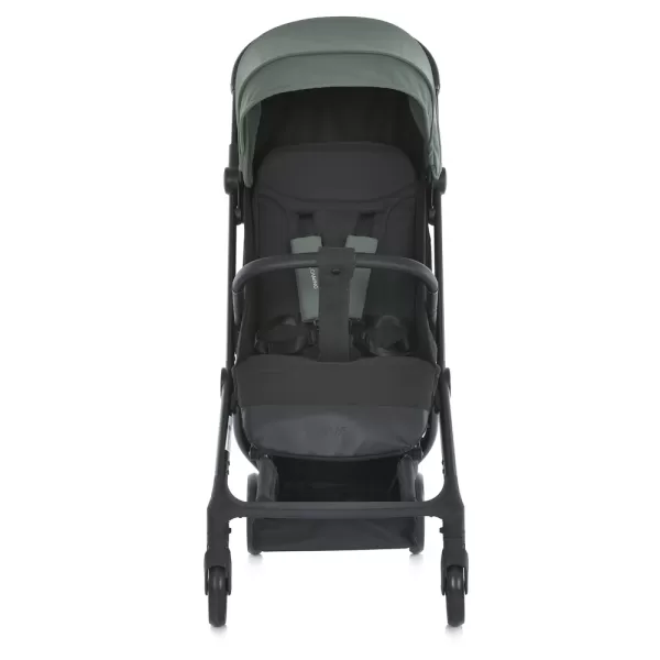 Візок дитячий ME 1118 MUSE Khaki Green до 22кг,прогулянковий,регул.ручка,3пол.спинки,чорн.рама,хакі.