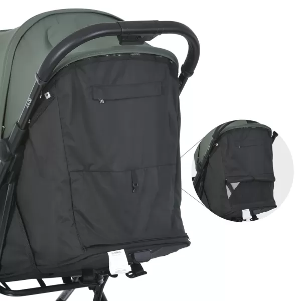 Візок дитячий ME 1118 MUSE Khaki Green до 22кг,прогулянковий,регул.ручка,3пол.спинки,чорн.рама,хакі.