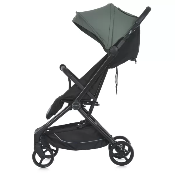 Візок дитячий ME 1118 MUSE Khaki Green до 22кг,прогулянковий,регул.ручка,3пол.спинки,чорн.рама,хакі.