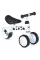 Біговел дитячий PROFI KIDS 6 д. MBB 1018-4D 3 колеса EVA,сталева рама, біло-чорний бульдог