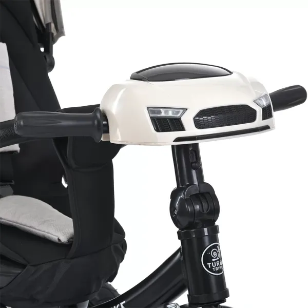 Велосипед MT 1007-12 3 кол.гума(12/10),оберт.сид.,3-точк.рем.безп.,USB/ВТ,пульт,світло,сумка,бежевий