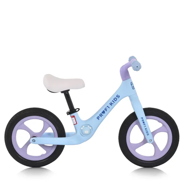 Біговел дитячий PROFI KIDS 12д.MBB 1009-3 2кол.PU,нейлон.рама,обід,алюм.вилка,ексцентрик,блак-бузков