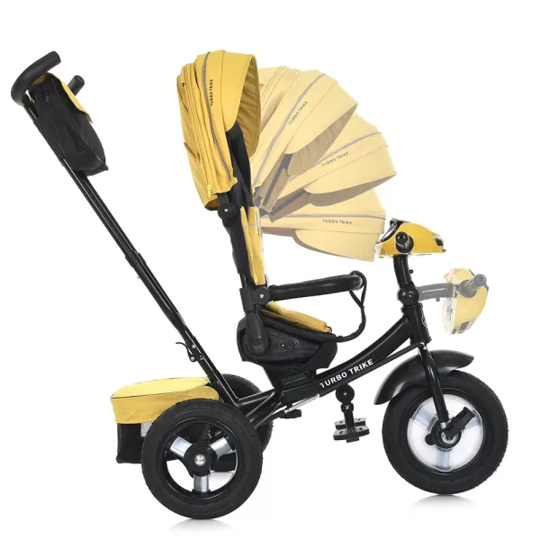 Велосипед MT 1007-10 3 кол.гума (12/10),оберт.сид.,3-точк.рем.безп.,USB/ВТ,пульт,світло,сумка,жовтий