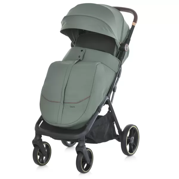Візочок дитячий ME 1127-G BEYA Khaki Green прогулянковий,до 22кг,PU колеса 17,5 /22,5см,чохол,хакі.
