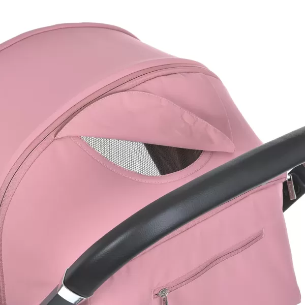 Візок дитячий ME 1127-S BEYA Blush Pink прогулянковий, до 22 кг, PU колеса, чохол, рожевий.