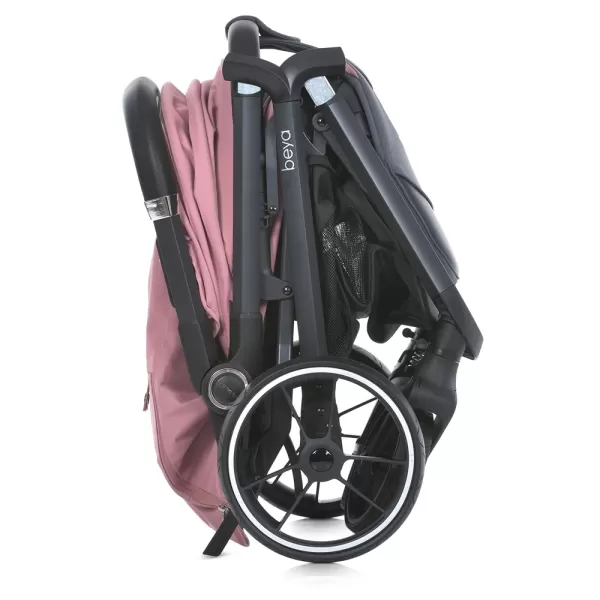 Візок дитячий ME 1127-S BEYA Blush Pink прогулянковий, до 22 кг, PU колеса, чохол, рожевий.