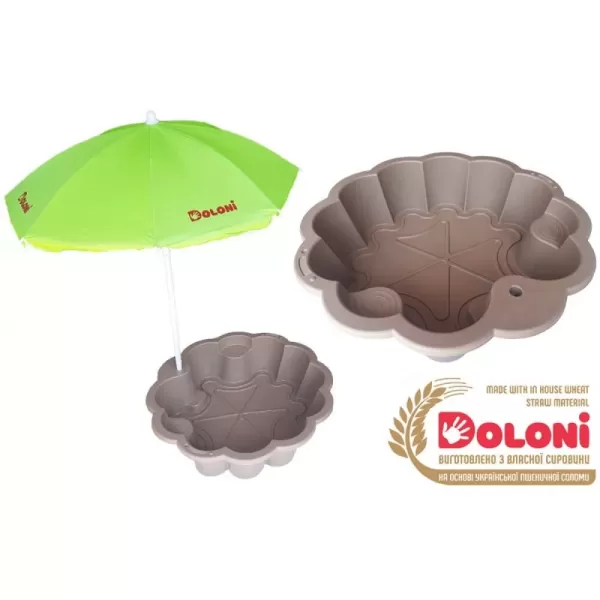 Doloni Пісочниця - басейн "Квітка" з парасолькою арт. 01235/01eco