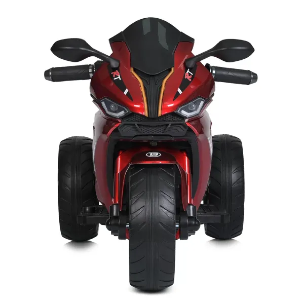 Мотоцикл M 5823ELS-3 1*12V5AH, 2*35W, MP3, TF, USB, BT, EVA, шкіра, муз., світло, фарб.червоний