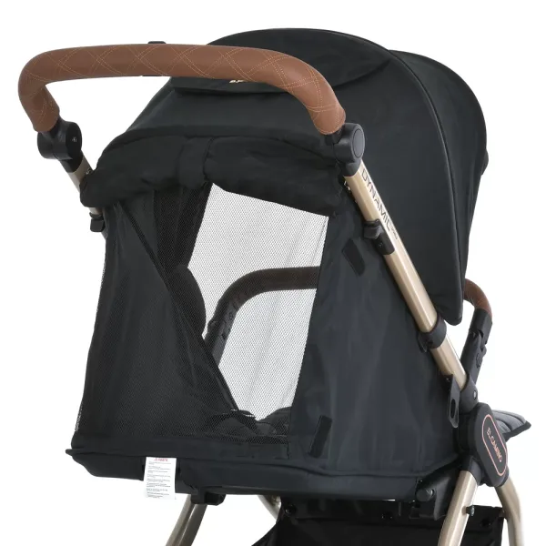 Візок дитячий ME 1053G-2 DYNAMIC PRO Special Black до 22кг,прогул.,регул.ручка,3пол.спинки,зол.рама.