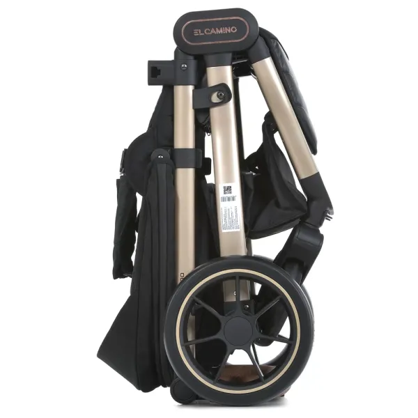 Візок дитячий ME 1053G-2 DYNAMIC PRO Special Black до 22кг,прогул.,регул.ручка,3пол.спинки,зол.рама.