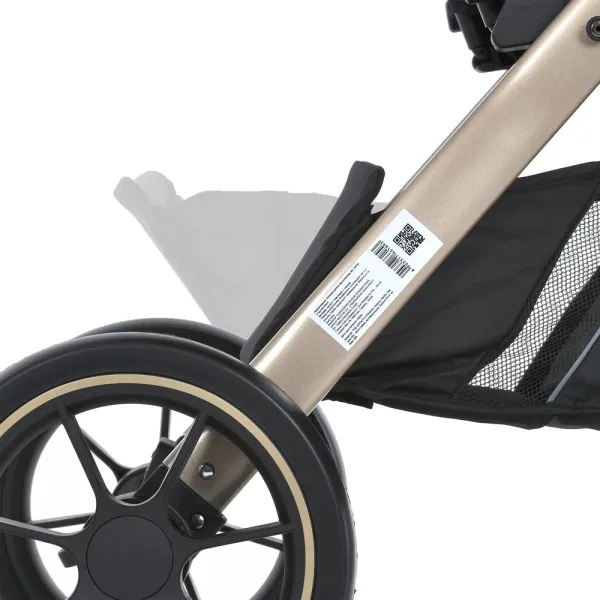 Візок дитячий ME 1053G-2 DYNAMIC PRO Special Black до 22кг,прогул.,регул.ручка,3пол.спинки,зол.рама.