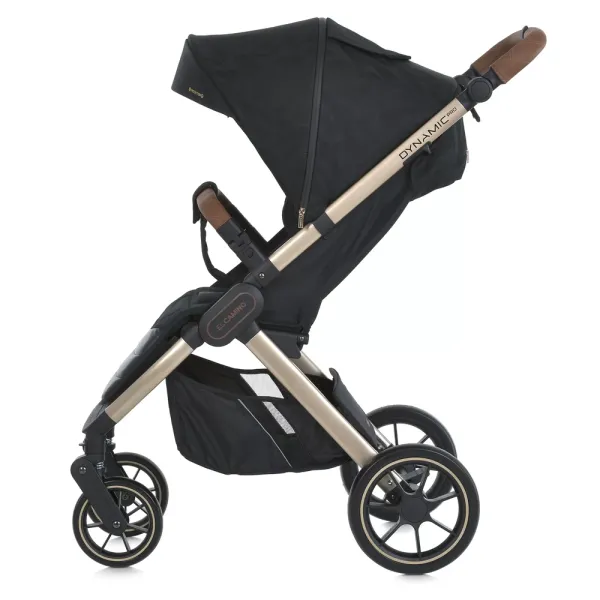 Візок дитячий ME 1053G-2 DYNAMIC PRO Special Black до 22кг,прогул.,регул.ручка,3пол.спинки,зол.рама.
