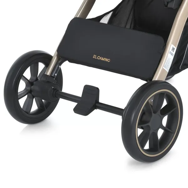 Візок дитячий ME 1053G-2 DYNAMIC PRO Special Black до 22кг,прогул.,регул.ручка,3пол.спинки,зол.рама.