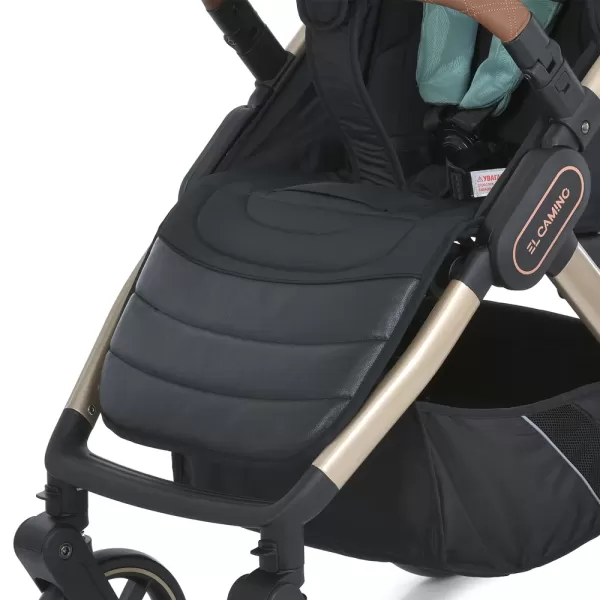 Візок дитячий ME 1053G-2 DYNAMIC PRO Special Mint до 22кг,прогул.,регул.ручка,3пол.спинки,зол.рама.