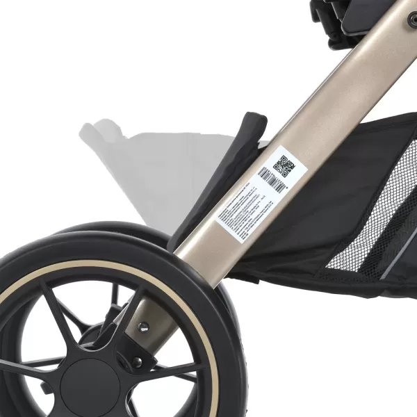 Візок дитячий ME 1053G-2 DYNAMIC PRO Special Mint до 22кг,прогул.,регул.ручка,3пол.спинки,зол.рама.