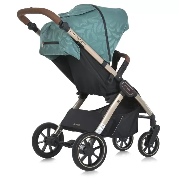 Візок дитячий ME 1053G-2 DYNAMIC PRO Special Mint до 22кг,прогул.,регул.ручка,3пол.спинки,зол.рама.