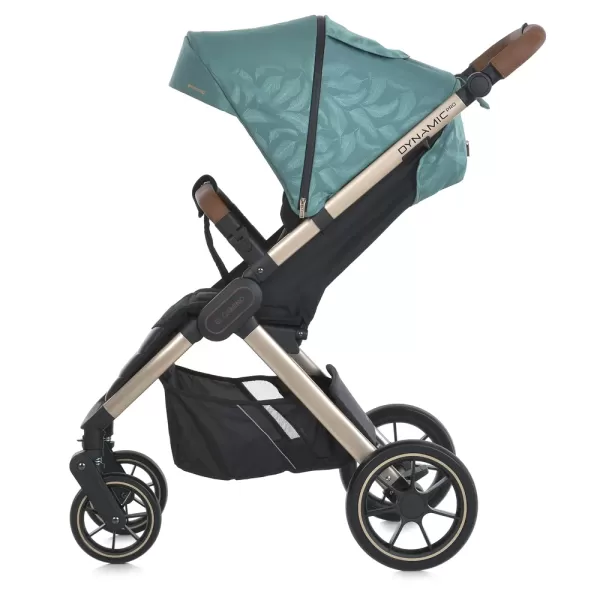 Візок дитячий ME 1053G-2 DYNAMIC PRO Special Mint до 22кг,прогул.,регул.ручка,3пол.спинки,зол.рама.