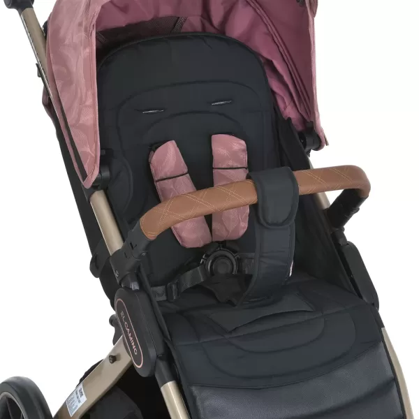 Візок дитячий ME 1053G-2 DYNAMIC PRO Special Pink до 22кг,прогул.,регул.ручка,3пол.спинки,зол.рама.