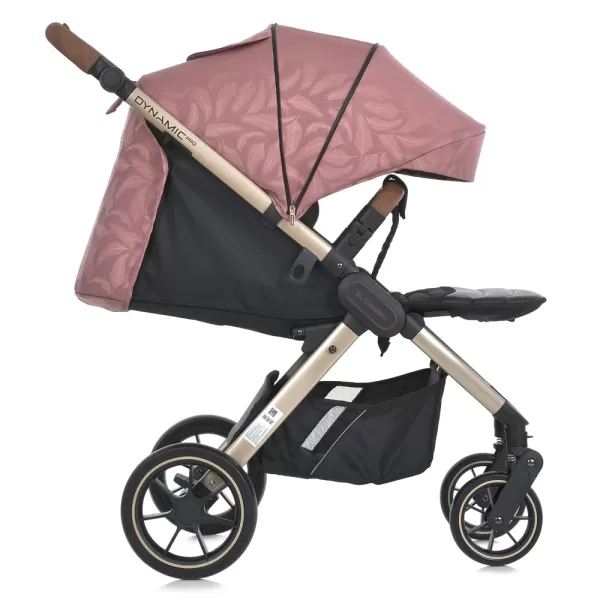 Візок дитячий ME 1053G-2 DYNAMIC PRO Special Pink до 22кг,прогул.,регул.ручка,3пол.спинки,зол.рама.