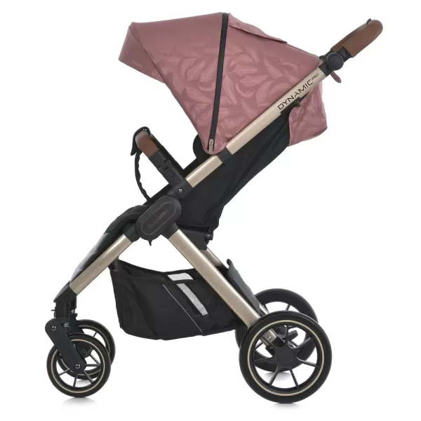 Візок дитячий ME 1053G-2 DYNAMIC PRO Special Pink до 22кг,прогул.,регул.ручка,3пол.спинки,зол.рама.