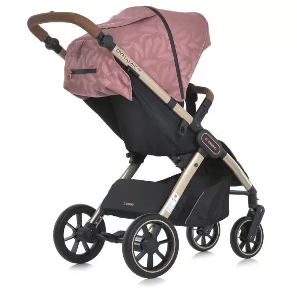 Візок дитячий ME 1053G-2 DYNAMIC PRO Special Pink до 22кг,прогул.,регул.ручка,3пол.спинки,зол.рама.