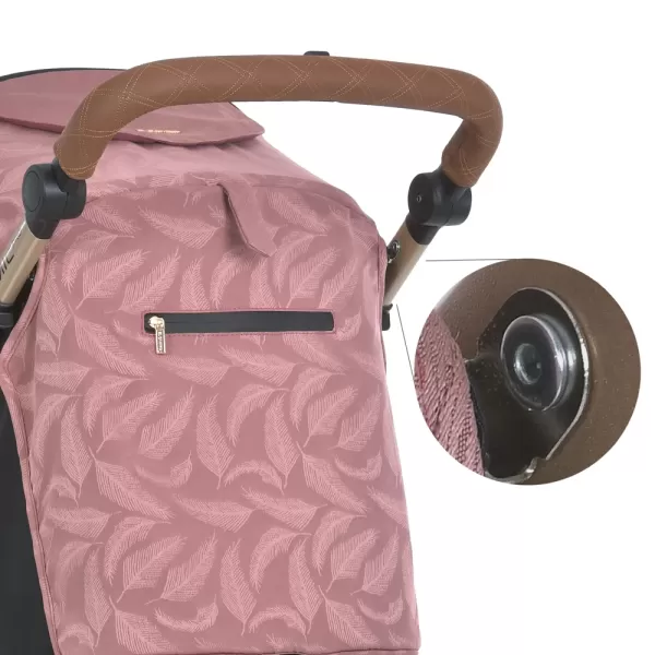 Візок дитячий ME 1053G-2 DYNAMIC PRO Special Pink до 22кг,прогул.,регул.ручка,3пол.спинки,зол.рама.