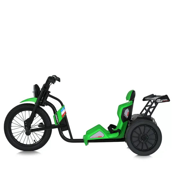 Дрифт-карт M 5847A-5 дрифт, 2*12V10AH, 2*775W, надувні колеса, зелений.