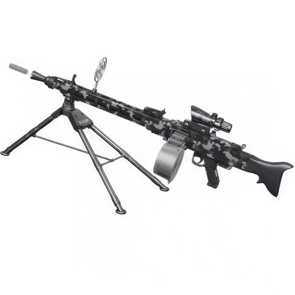 Автомат M621-1 акум., м'які кулі-присоски 30 шт., лазер, окуляри, USB, кор., 57-28-17 см.