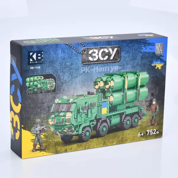 Конструктор KB 1146 військовий, машина, РК "Нептун", 752 дет., кор., 40-27-7,5 см.