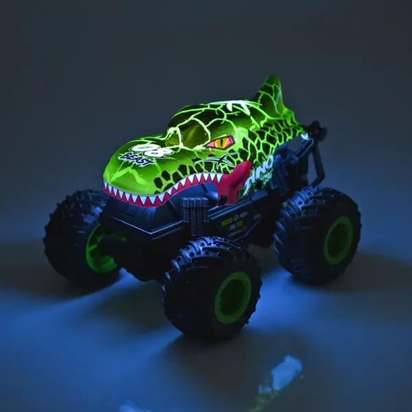 Машина UJ99-T201 радіок.2,4G,акум.,1:20,небит.корпус-диноз.,гум.колеса,USB,2кольори,муз.,світло,кор.