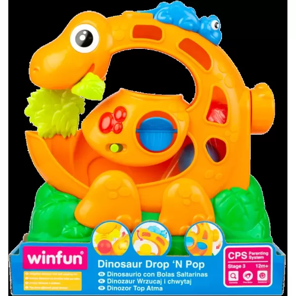 Динозавр 0629-NL WinFun  кульки 3шт., муз., світло, бат., карт.підставка.
