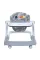 Ходунки ME 1163 MULTIWAY Gray 2в1 пушер, колеса 6 шт., муз., світло, бат., кор., сірий