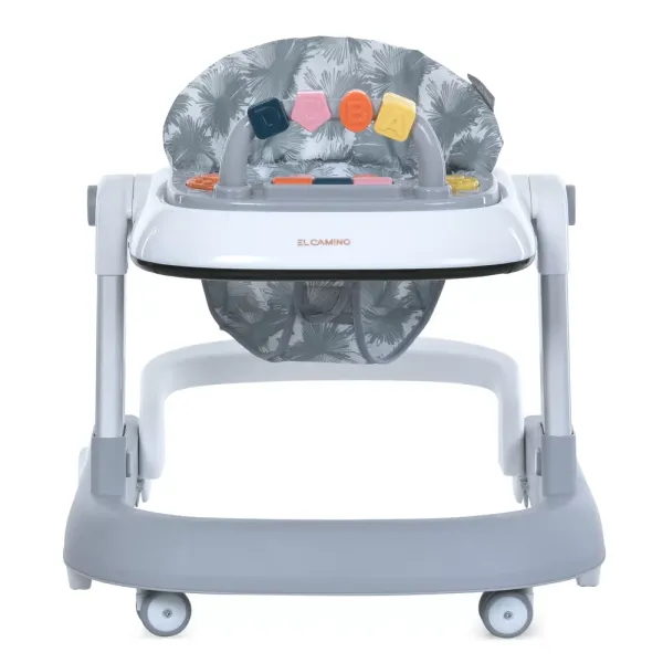 Ходунки ME 1163 MULTIWAY Gray 2в1 пушер, колеса 6 шт., муз., світло, бат., кор., сірий