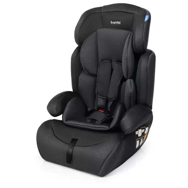 Автокрісло дитяче M 3546 Gray 2 в 1, група 1-2-3 (9-36 кг.), регул.підголов., чорно-сірий.