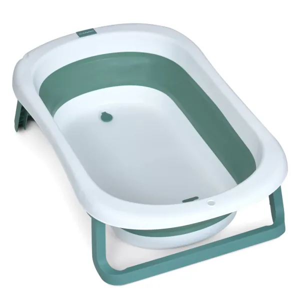 Ванночка ME 1151 PLUS Deep Green  дитяча,з термометром,вкладиш,силікон,склад.,зелений,78,3*49,3*20,5