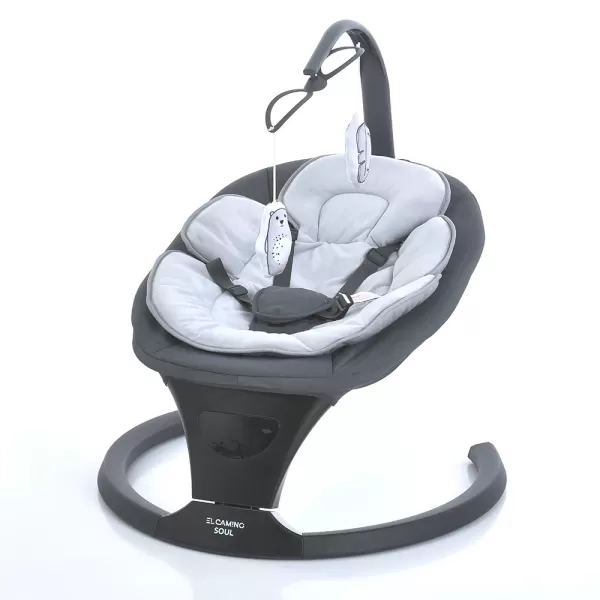 Заколисуючий центр ME 1175 SOUL Dark Gray пульт, 5 швид., таймер, 12 мел., Bluetooth,APP,темно-сірий