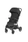 Візок дитячий ME 1127-B BEYA Black прогулянковий, до 22кг, PU колеса 17,5/22,5 см., чохол, чорний.